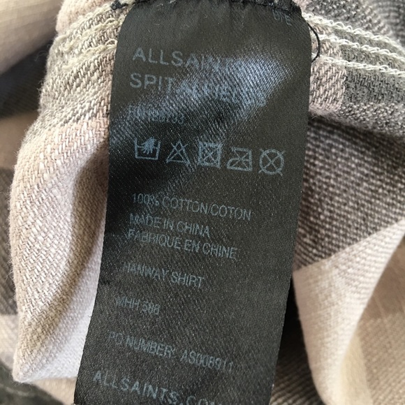 COPY - All saints. Checkered shirt - Picture 10 of 11